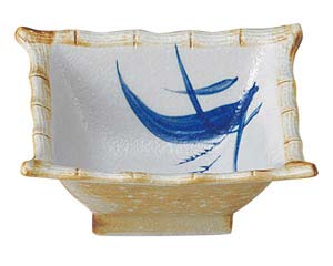 【まとめ買い10個セット品】和食器 ヤ461-628 白淡雪ススキ 角4.5小鉢【キャンセル/返品不可】