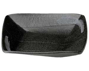 【まとめ買い10個セット品】和食器 ミ205-158 黒銀河スクエア7.5皿【キャンセル/返品不可】|厨房卸問屋 名調