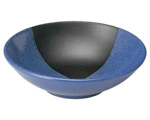 【まとめ買い10個セット品】和食器 ツ427-198 深青海 4.5浅口ボール【キャンセル/返品不可】