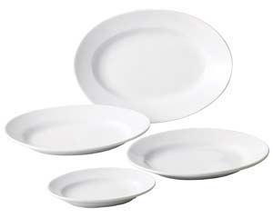 【まとめ買い10個セット品】 ハ518-228 ルナホワイト23cmリムプラター【キャンセル/返品不可】｜厨房卸問屋 名調