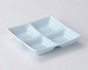 【まとめ買い10個セット品】 ロ624-098 スワン 青磁四品皿【キャンセル/返品不可】|厨房卸問屋 名調