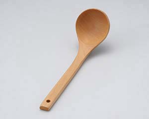 【まとめ買い10個セット品】 ワ628-088 (木)お玉 柄長(大)白【キャンセル/返品不可】
