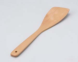 【まとめ買い10個セット品】 ワ628-258 (木)ヘラ 白【キャンセル/返品不可】|厨房卸問屋 名調