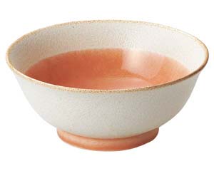 【まとめ買い10個セット品】 ミ668-148 釉彩(若草・ピンク) ピンク高台6.5丼【キャンセル/返品不可】｜厨房卸問屋 名調