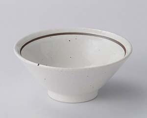 【まとめ買い10個セット品】 ネ673-308 粉引ラインライス丼【キャンセル/返品不可】｜厨房卸問屋 名調