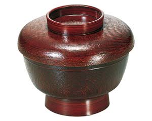 【まとめ買い10個セット品】 エ694-178 [A]高台かぶせ木目椀 栃【キャンセル/返品不可】