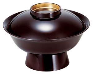 【まとめ買い10個セット品】 エ694-038 [A]6寸大名椀 溜つば金【キャンセル/返品不可】｜厨房卸問屋 名調