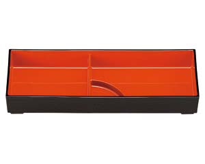 【まとめ買い10個セット品】 エ699-028 [TA]四季弁当 黒内朱タレ付親[洗]【キャンセル/返品不可】｜厨房卸問屋 名調