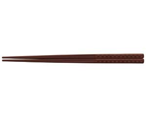 【まとめ買い10個セット品】 ヌ730-168 [PBT]22.5cmチェック四角箸 エンジOM【キャンセル/返品不可】