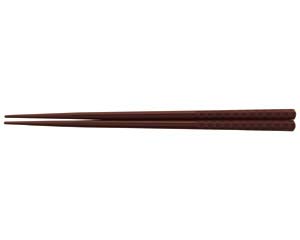 【まとめ買い10個セット品】 ヌ730-238 [PBT]21cmチェック六角箸 エンジOM【キャンセル/返品不可】