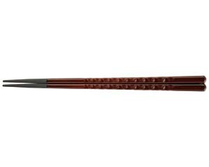 【まとめ買い10個セット品】 ヌ731-178 [PBT]22.6cm亀甲箸 チーク(2回塗)【キャンセル/返品不可】 14,572円