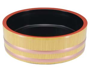 【まとめ買い10個セット品】 エ719-228 [A]D.X7.5寸盛込桶 白木帯金内黒塗【キャンセル/返品不可】｜厨房卸問屋 名調