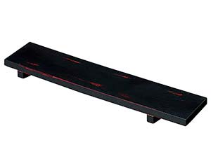 ワ740-088 (木)長盛器(黒/朱) 【卸問屋名調 おしゃれ 食器 テーブルウェア 業務用 居酒屋 レストラン 喫茶店 ホテル 家庭用】