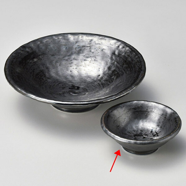 【まとめ買い10個セット品】和食器 ユ019-148 銀彩刷毛巻丸千代口