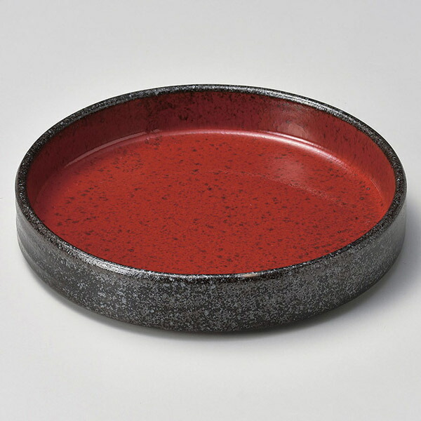 【まとめ買い10個セット品】和食器 ユ027-148 赤柚子黒結晶 6.5鉄鉢