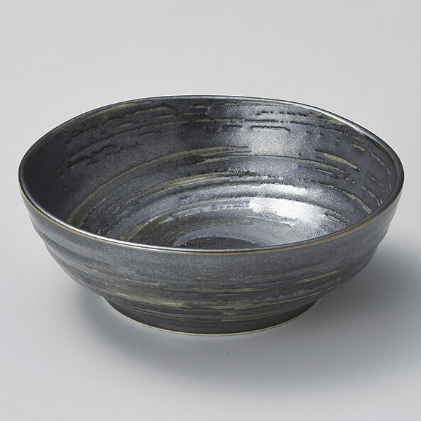 【まとめ買い10個セット品】和食器 キ068-108 黒渦 小鉢