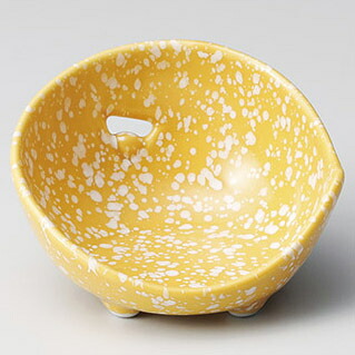 【まとめ買い10個セット品】和食器 キ085-148 黄白吹かまくら珍味｜厨房卸問屋 名調