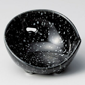 【まとめ買い10個セット品】和食器 キ085-168 黒白吹かまくら珍味