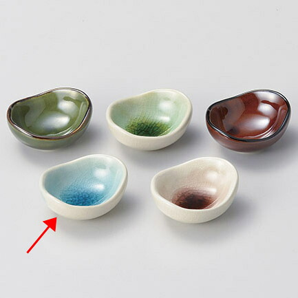 【まとめ買い10個セット品】和食器 キ093-138 ブルー 豆型珍味