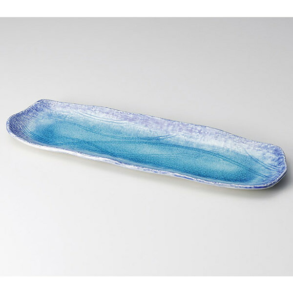 【まとめ買い10個セット品】和食器 ミ141-038 彩器行 クシ目長皿