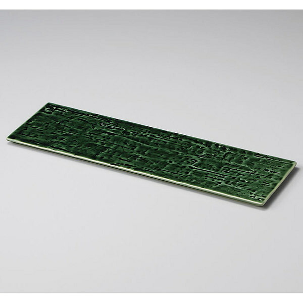 【まとめ買い10個セット品】和食器 ツ157-088 静寂40cm細平長角皿