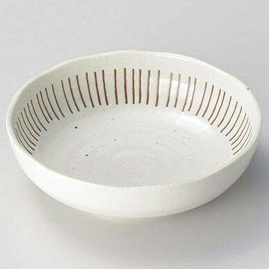 【まとめ買い10個セット品】和食器 ト266-218 粉引十草 4.5ボール