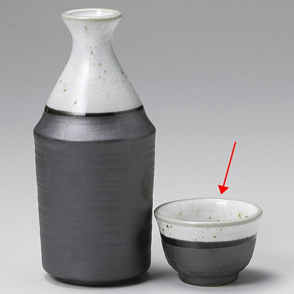 【まとめ買い10個セット品】和食器 ユ284-678 鉄結晶駒型 ぐい呑