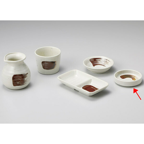 【まとめ買い10個セット品】和食器 ホ301-318 茶刷毛えちごそば猪口