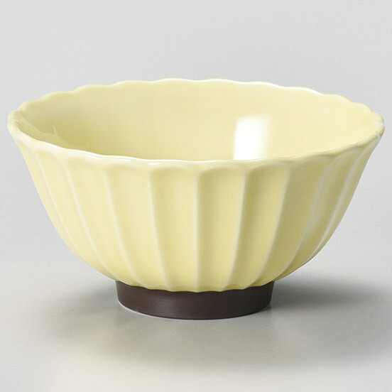 【まとめ買い10個セット品】和食器 コ367-398 かすみ 黄 11.5cmボウル