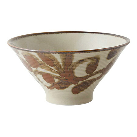 【まとめ買い10個セット品】和食器 ラ425-158 琉球るり唐草・サビ唐草 6.5薄筋高ハマ丼