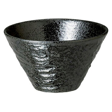 【まとめ買い10個セット品】和食器 ネ563-168 ペトラ ブラック PTディープボウル12 BK
