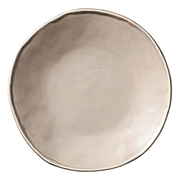 【まとめ買い10個セット品】和食器 カ548-058 カフェズ ベージュいっぷく丸皿M｜厨房卸問屋 名調