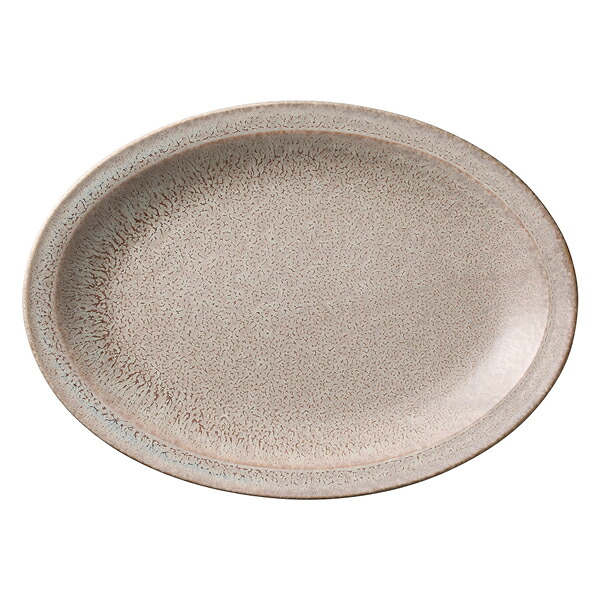 【まとめ買い10個セット品】和食器 カ549-098 グレージュ グレージュ9インチオーバルプラター｜厨房卸問屋 名調