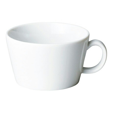 【まとめ買い10個セット品】和食器 ヤ580-198 プラット ホワイト シリアルカップ
