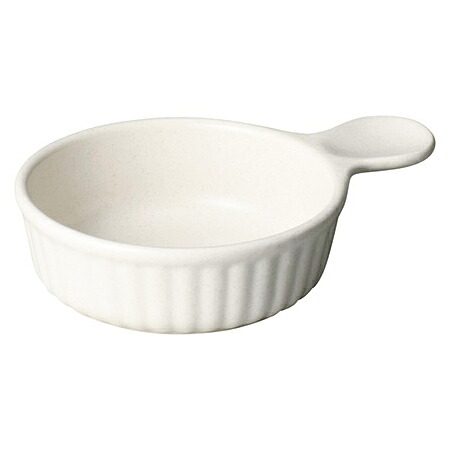 【まとめ買い10個セット品】和食器 ミ601-748 超耐熱 白釉手付きアヒージョ｜厨房卸問屋 名調