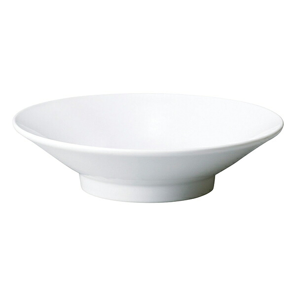 【まとめ買い10個セット品】和食器 カ654-258 アジアン(白) 白切立高台23cm浅丼