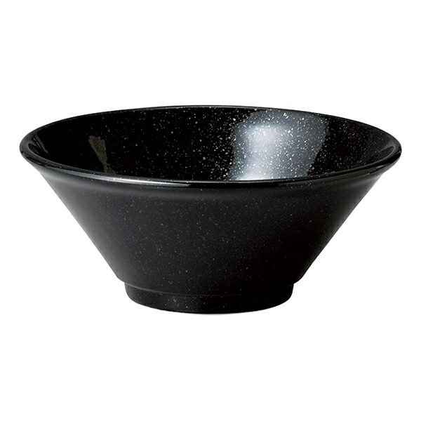 【まとめ買い10個セット品】和食器 カ655-168 アジアン(黒・赤) 黒新切立22cm丼｜厨房卸問屋 名調
