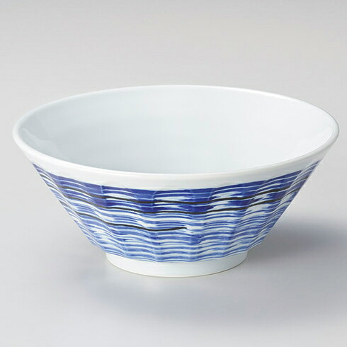 【まとめ買い10個セット品】和食器 ホ681-188 流水しのぎ6.3ラーメン丼