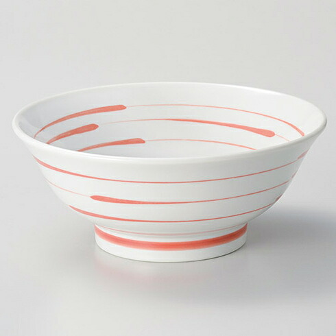 【まとめ買い10個セット品】和食器 ホ682-238 紅三線6.3高台丼
