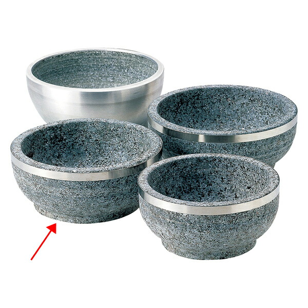 和食器 ヌ735-078 [石]石焼ビビンバ18cmステン巻 【卸問屋名調 おしゃれ 食器 テーブルウェア 業務用 居酒屋 レストラン 喫茶店 ホテル 家庭用】