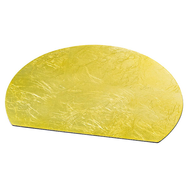 【まとめ買い10個セット品】和食器 ワ741-038 木 半月皿 大 (GOLD)