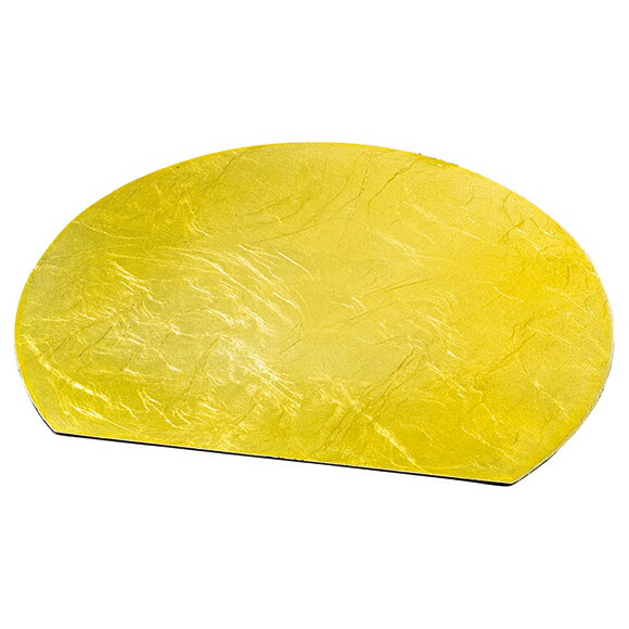 【まとめ買い10個セット品】和食器 ワ741-048 木 半月皿 小 (GOLD)