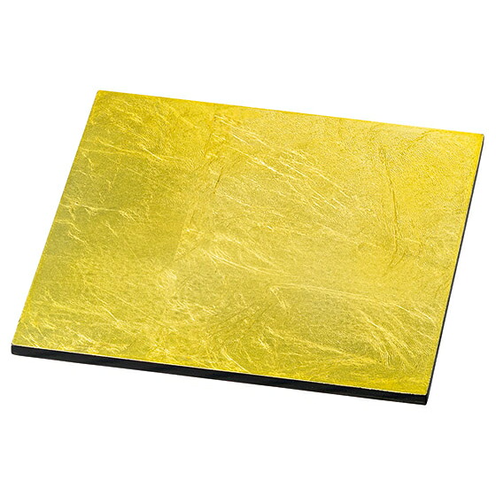 【まとめ買い10個セット品】和食器 ワ741-058 木 正角皿 (GOLD)