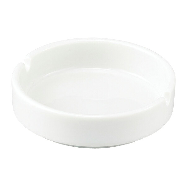 【まとめ買い10個セット品】和食器 ト748-258 白4インチ 二ッ切灰皿