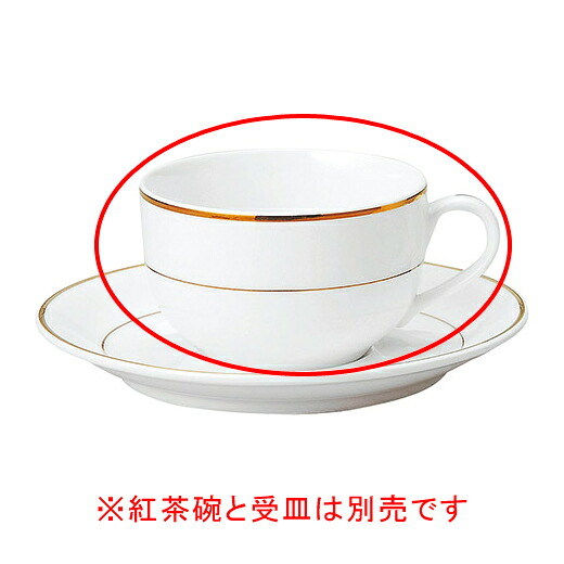 【まとめ買い10個セット品】和食器 ヤ611-158 リアルゴールド紅茶碗【キャンセル/返品不可】｜厨房卸問屋 名調
