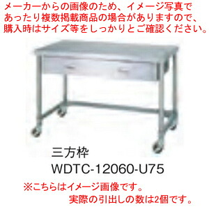シンコー SINKO 作業台 三方枠 WDTC-9045 900×450×800 【法人様専用商品】【メーカー直送/後払い決済不可】 【作業テーブル 業務用 ステンレス キッチン 調理台 キッチン 台所 調理作業台 厨房機器】