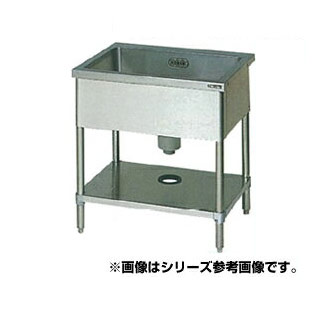マルゼン 一槽シンク BG無 W450×D600×H800〔BS1X-046N〕 【メーカー直送/後払い決済不可】 【1槽シンク 簡易 流し 流し台 業務用 ステンレスシンク キッチンシンク ステンレス製】