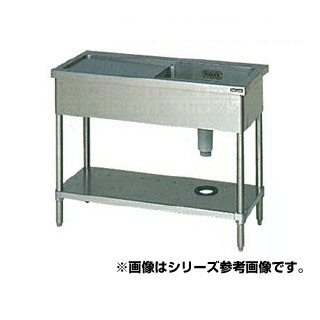 マルゼン 一槽水切シンク BG無 W1000&times;D450&times;H800〔BSM1X-104RN〕 【メーカー直送/後払い決済不可】【1槽シンク 簡易 流し おすすめ 一槽流し台 業務用 ステンレスシンク キッチン ステンレス製】｜厨房卸問屋 名調