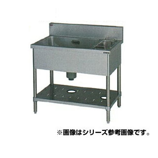 業務用シンク　1槽水切付シンク　マルゼン BSM1-156LH【マルゼン】一槽水切付シンク 左水切り 幅1500×奥行