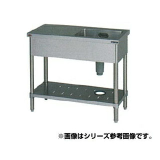 マルゼン 1槽台付シンク BST1-124LN 【メーカー直送/後払い決済不可】【簡易 流し 一層シンク 一槽流し台 一槽シンク 業務用 ステンレスシンク キッチンシンク ステンレス製 一層式 1層 シンク】|厨房卸問屋 名調